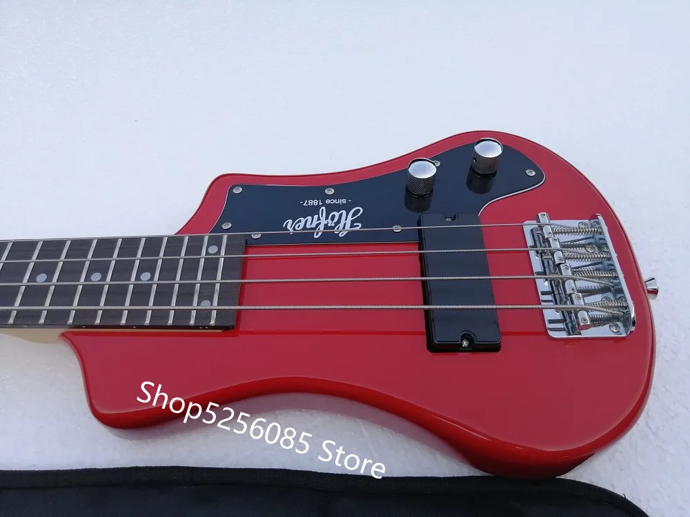 Фиолетовый бас hofner коротышка бас 4 струны на заказ hofner Мини Путешествия Бас красный цвет бас гитара