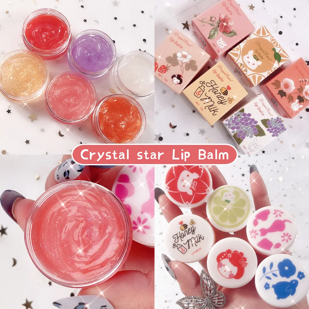 

1 Pcs Lip Balm Glittering Lip Mask Moisturizing Hydrating Lip Jelly Colorless Jelly Toot Lip Color Lip Care