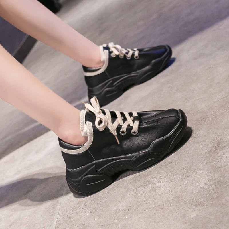 

New Selling High Quality Women's Sneakers Spring/Autumn Fashion Joker Comfort Tenis Feminino Lace-Up Women's Casual Shoes W34-60