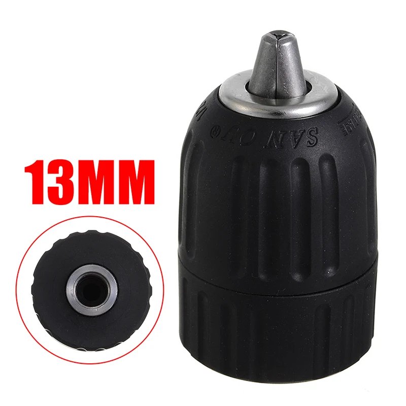 

Black Mount Keyless Drill Chuck 2mm-13mm 1/2" x 20 UNF Thread Drill Chuck Drill Bits For Rotary Impact Power Drills