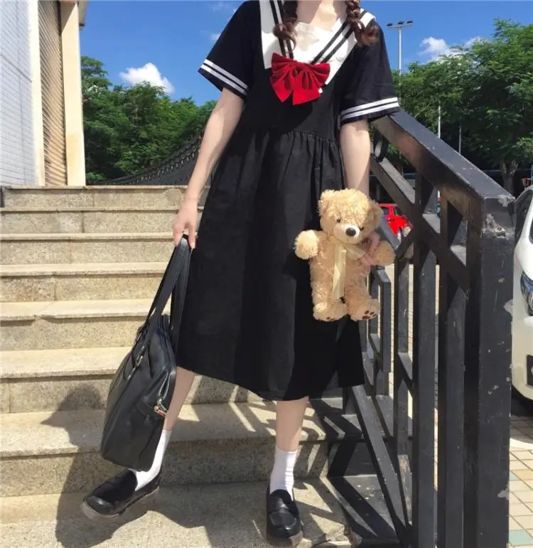 Jk Матросская юбка в японском школьном стиле с воротником морском тонкое милое