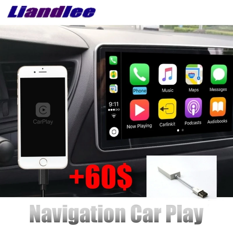 Для Audi Q5 Q5L FY 2017 2018 2019 MMI Liandlee Автомобильный мультимедийный CarPlay 10 25 дюймов WiFi GPS