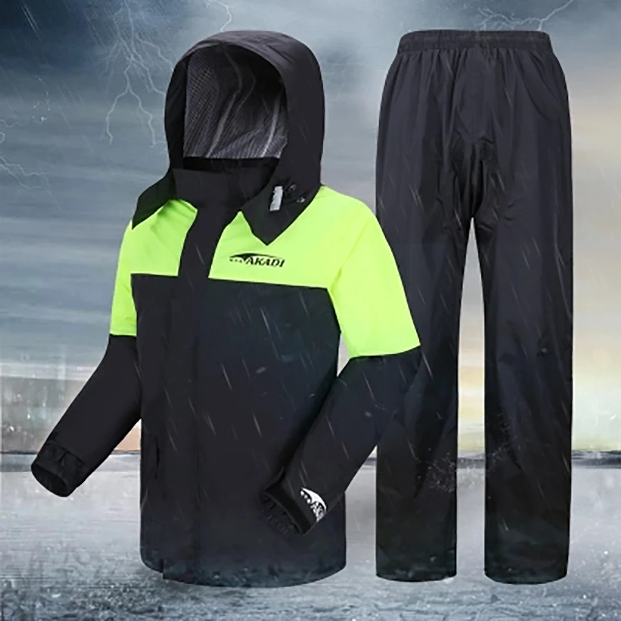 Водонепроницаемый уличный дождевик мотоциклетный брюки костюм для мужчин и