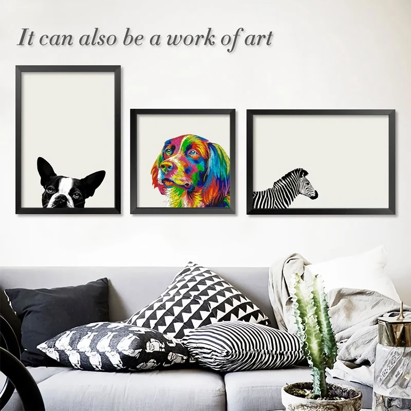 Радужная деревянная головоломка в форме собаки животных для взрослых игры детей