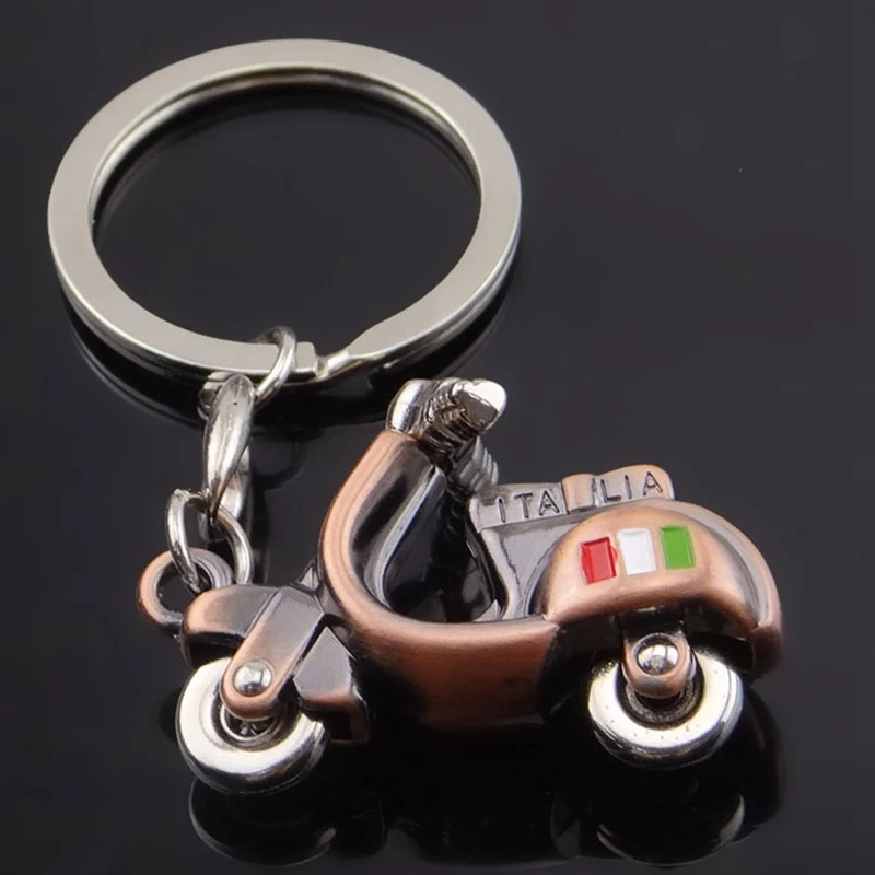 3D Motorcycle Keychain for Vespa Piaggio 125 Ducati Honda Yamaha Suzuki Peugeot Fiat BMW Benz Car Keyring Funny Key Decoration | Автомобили