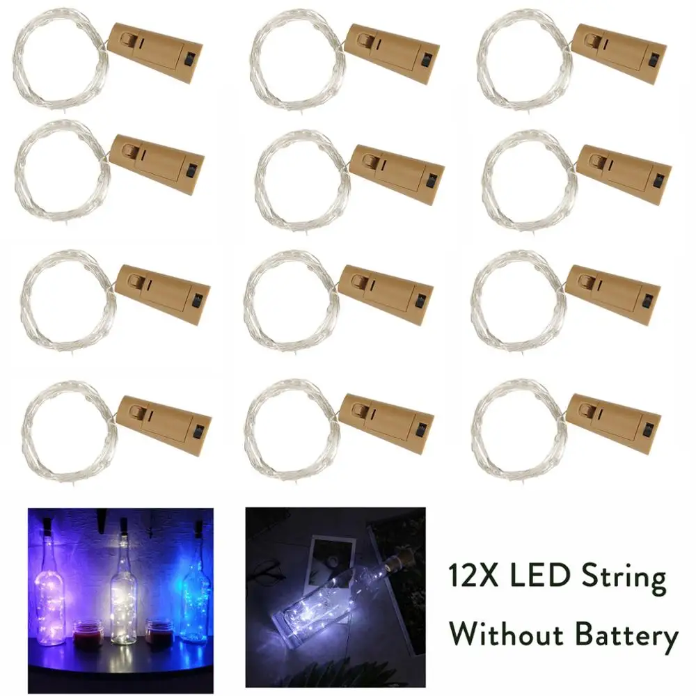 Гирлянда из проволоки серебристого и медного цвета с 20 светодисветодиодный 12x2 м 6