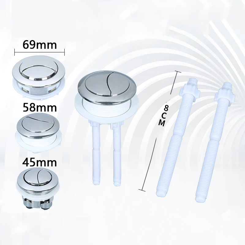 1 предмет Туалет Круглый клапан Кнопка двойная кнопка универсальный смывной