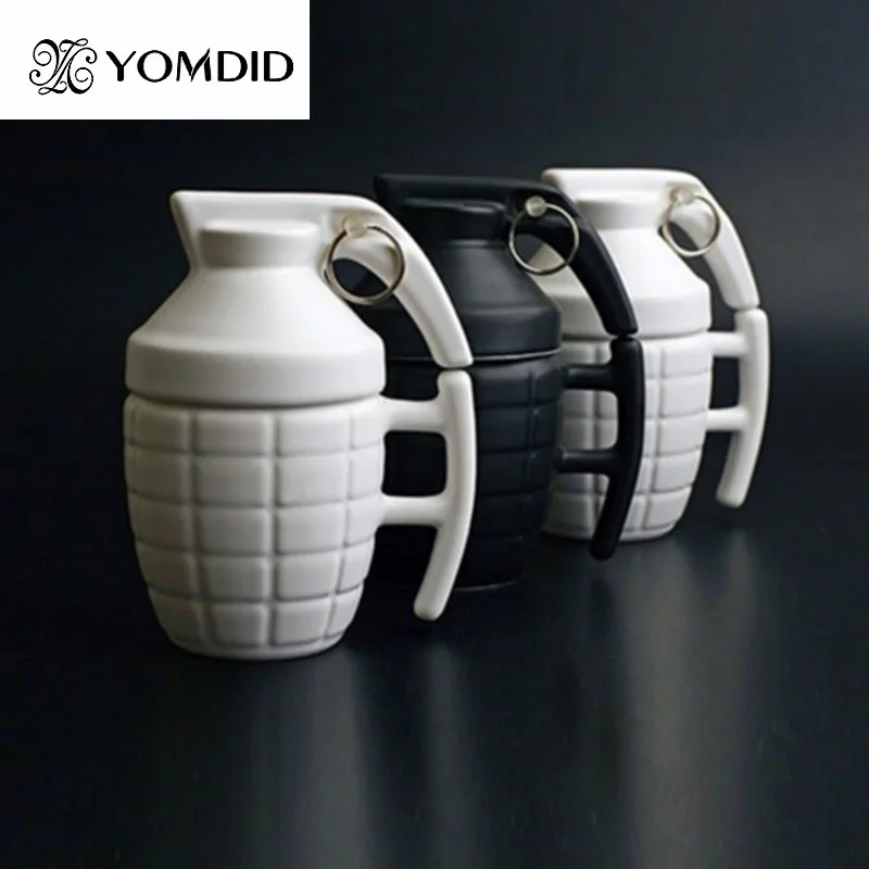 

Creative Grenade Coffee Mugs Practical Water cup with Lid Funny Gifts Granada creativa taza de cafe