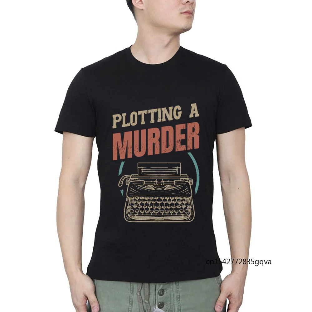 

Writing Writer Plotting A Murder Summer Casual Streetwear O Neck T-shirt Punk Clothes Oversized T Shirt