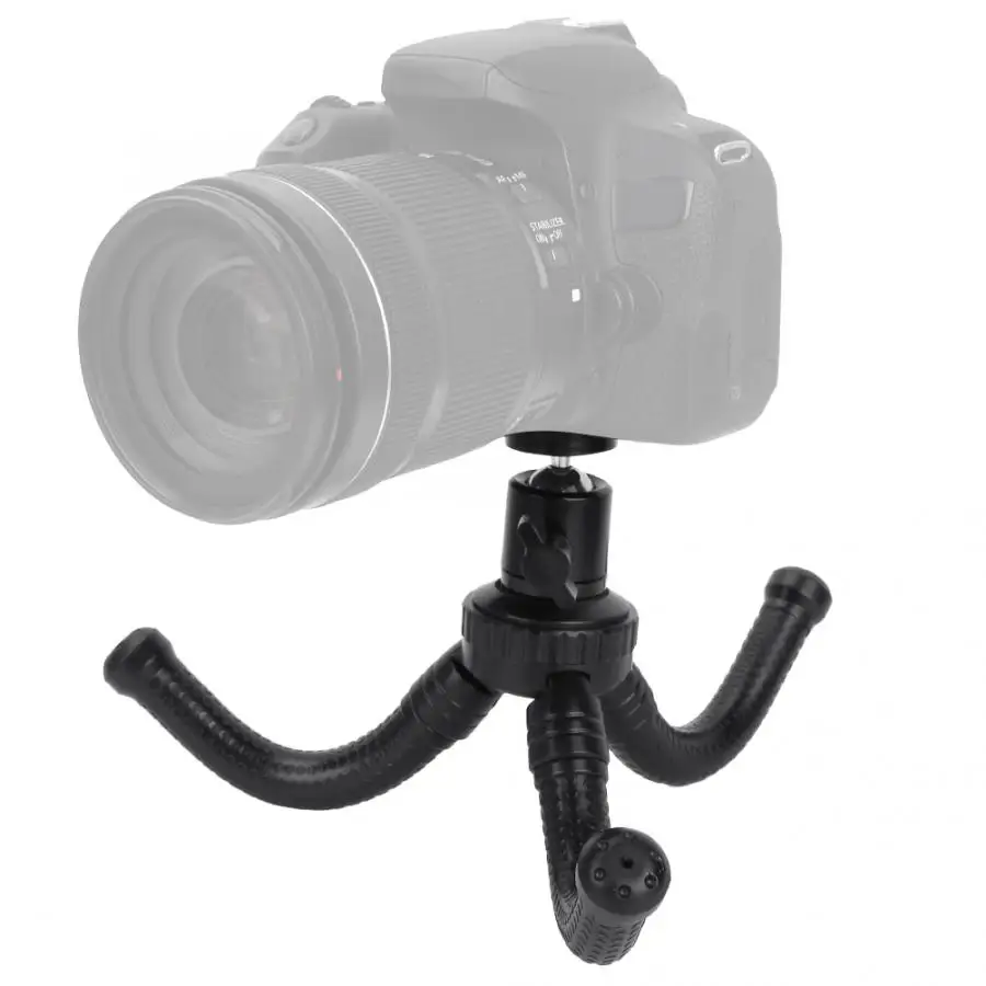Мини Гибкий Настольный штатив для камеры с 2 регулируемыми высотами и вращением