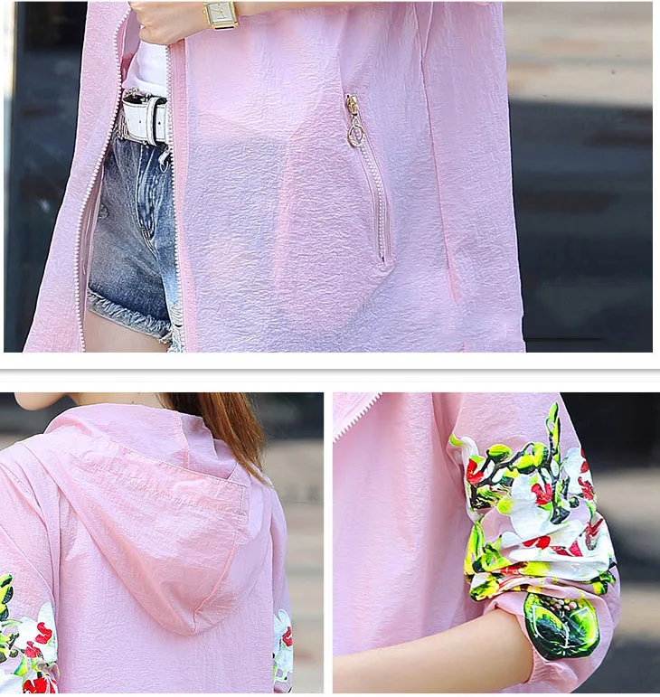 

2020 New Spring Casual Jacket Women Print Long Sleeve Basic Coat Femme Outerwear Streetwear Lady Summer Beach Sunscreen Jacket
