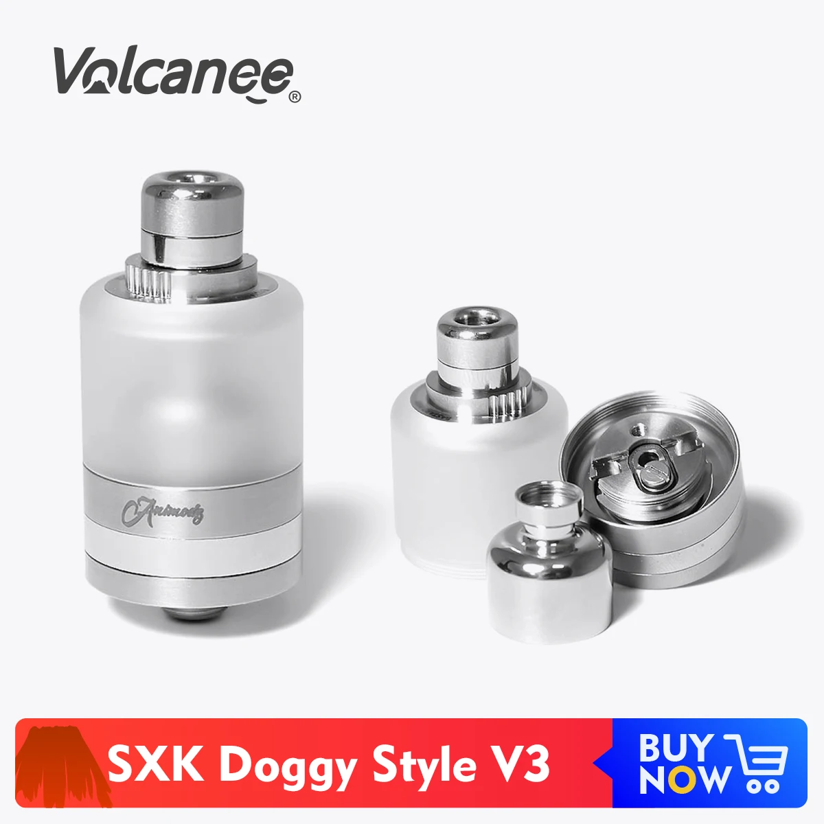 Volcanee SXK Doggy style V3 RDA MTL Танк Ремонтопригодный атомайзер 316SS для коробки мод