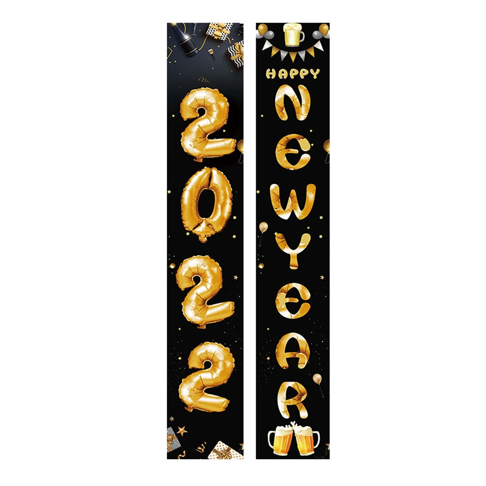 

1 пара занавесок на новый год Изящные подвесные баннеры