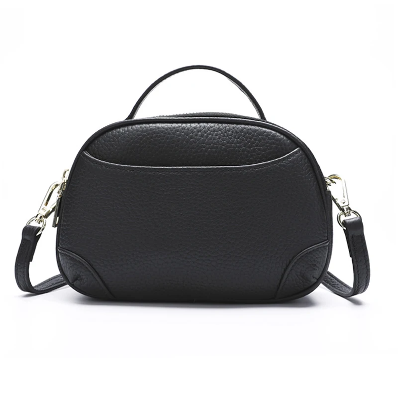 Модные маленькие женские сумки-мессенджеры из натуральной кожи повседневные