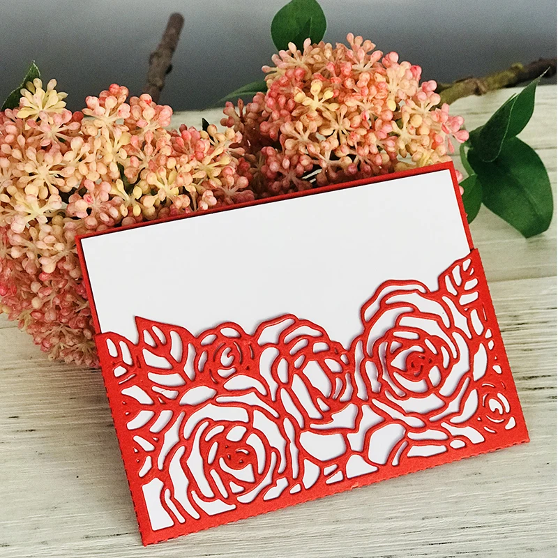 12 4*6 4 см цветы Карманные металлические высечки Скрапбукинг Новинка розы