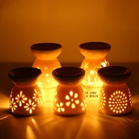 ceramic candle holder incense burner aroma lamp essential oil aromatherapy diffuser porcelain spa home living room decoration