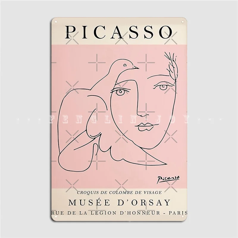 

Best Selling Picasso Vintage Metal Sign Wall Pub Plaques Create Cave Pub Tin Sign Poster