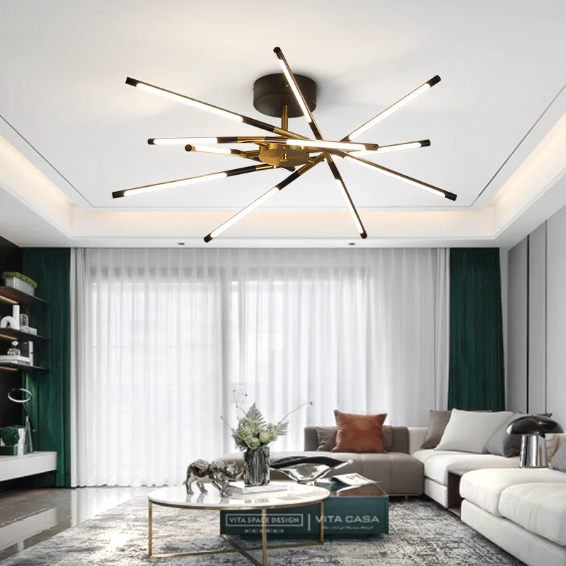 Современная люстра светодиодный потолочный светильник в скандинавском стиле