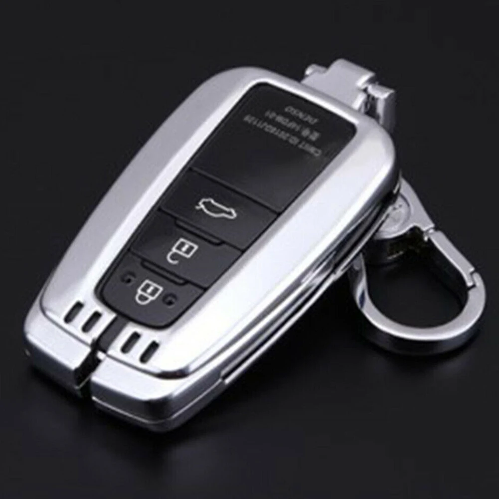 

Aluminum Alloy Smart Car Key Case Cover Holder Accessories For Toyota RAV4 2019
