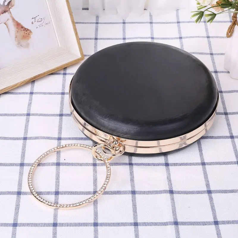 18 см металлическая круглая коробка кошелек с рамы для ручек для DIY сумки поцелуй замок Пряжка вечерняя сумка
