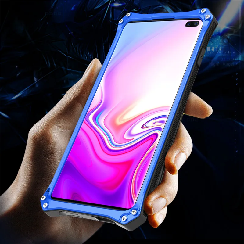 Металлический Чехол S10 Plus для Samsung ударопрочный металлический чехол накладка