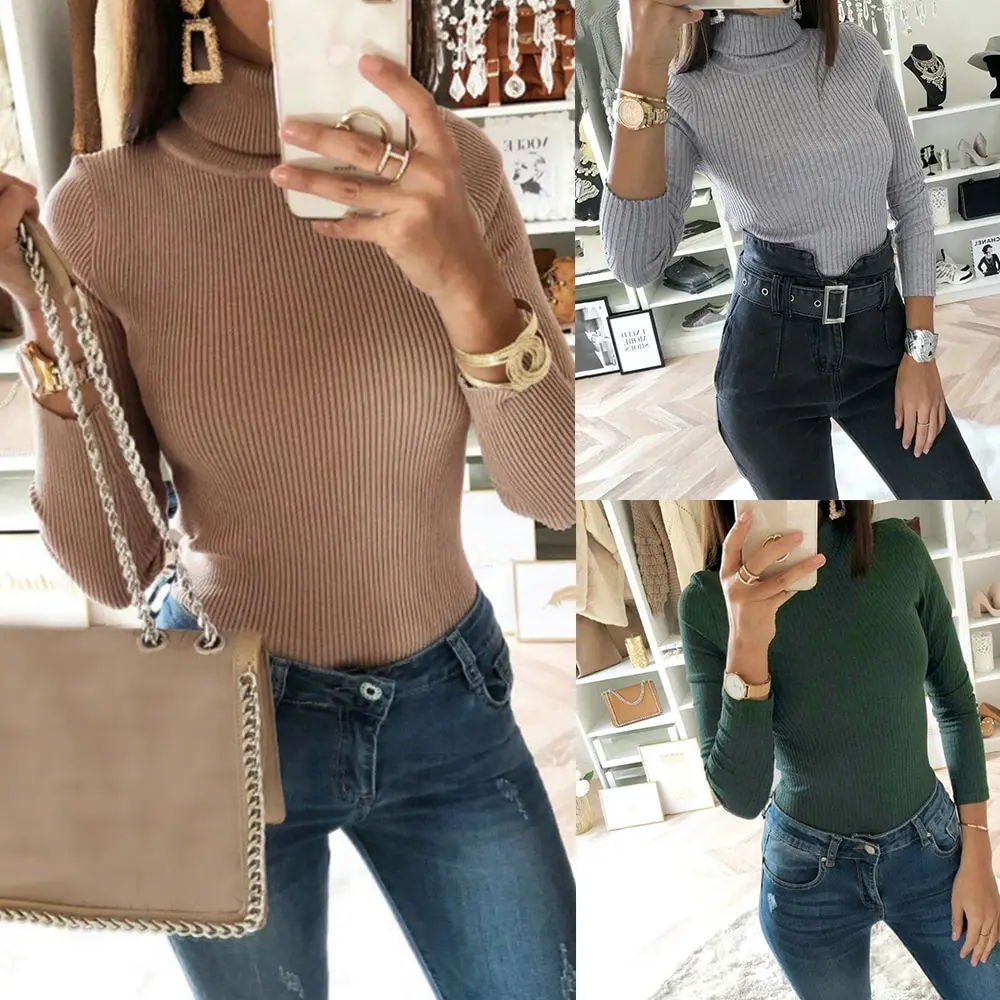 

NEW Sweater Female 2019 Autumn Winter Cashmere Knitted Women Sweater And Pullover Female Bodysuit Jumper Pull Femme