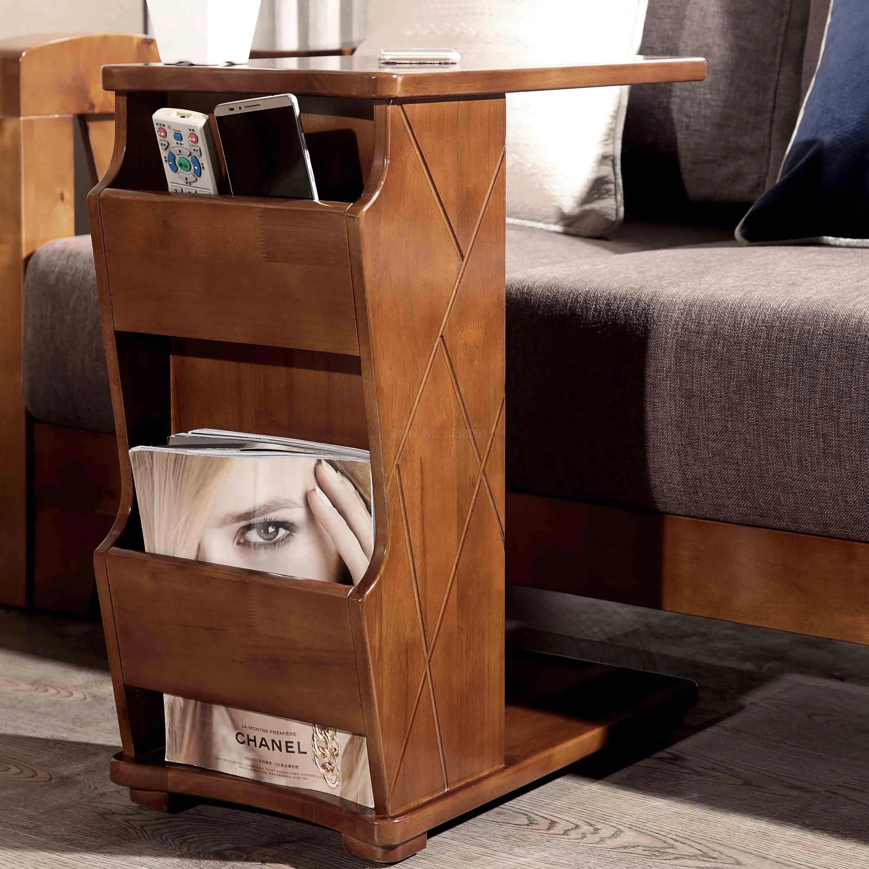 A few corners of the sofa can be moved multi-function storage side table bedroom bedside computer |