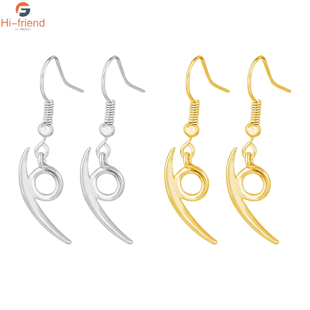 

Anime Ninja Orochimarus Cosplay Earrings Konoha Logo Kunai Shuriken Dart Earrings for Women Men Jewelry Gift