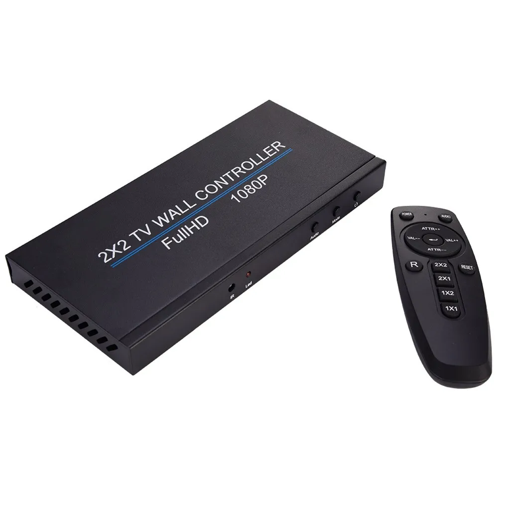 Видеоконтроллер настенный HDMI 4 канала 2x2 1x3 1x2 1x4 4x1 3x1 2x1 DVI VGA USB 4K 60 Гц экран |