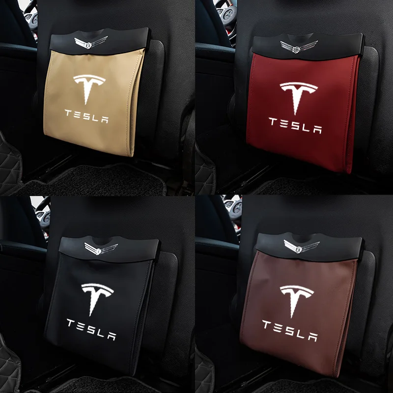 Sacchetto della spazzatura per auto Model3 per Tesla modello 3 Y S X 2021 accessori protezione borse per sedili immondizia borsa per lo smaltimento dei rifiuti tre