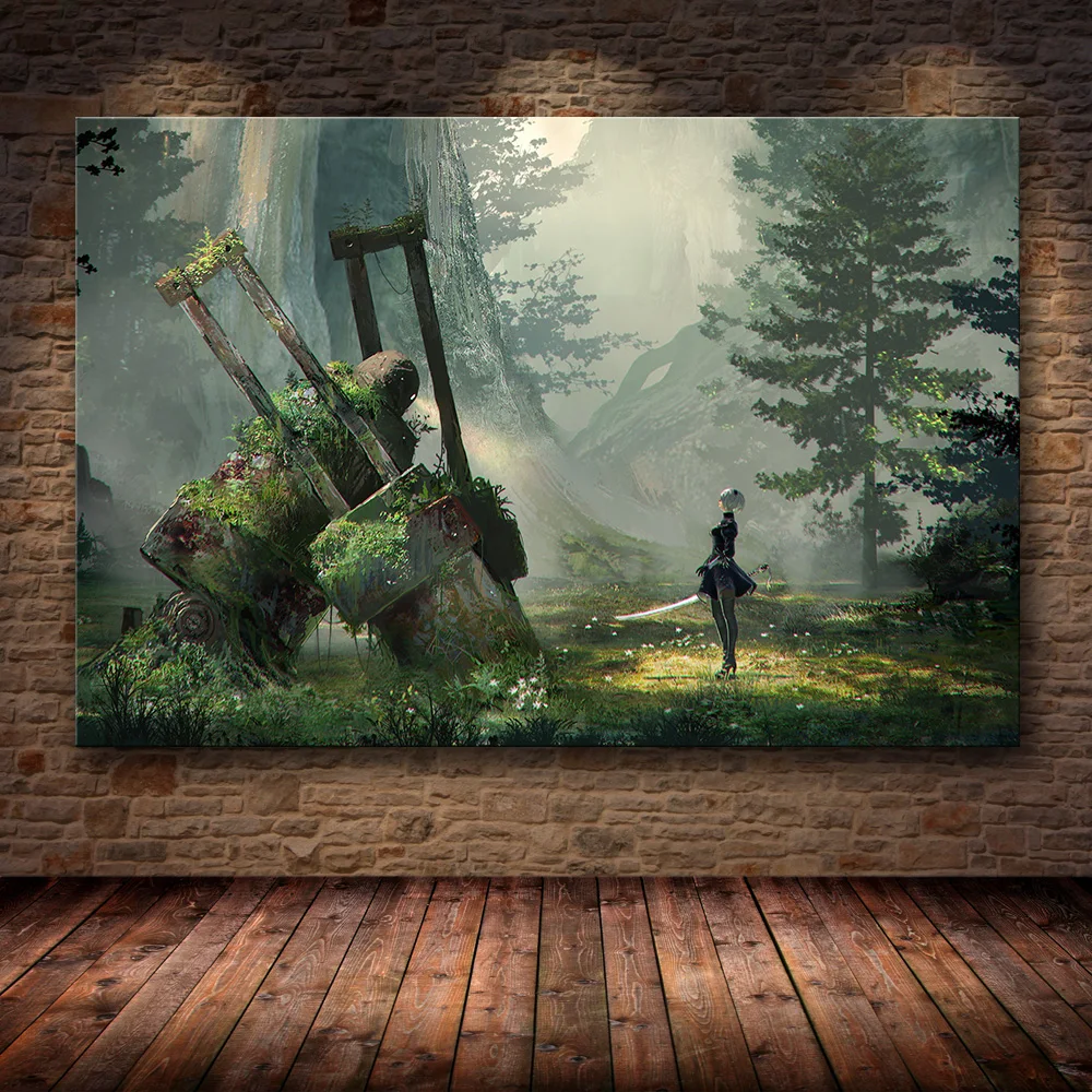18 Картина для украшения плаката без рамы NieR: Automata на HD холсте, Картина на холсте, художественная настенная живопись, картины на холсте - Цвет: 18