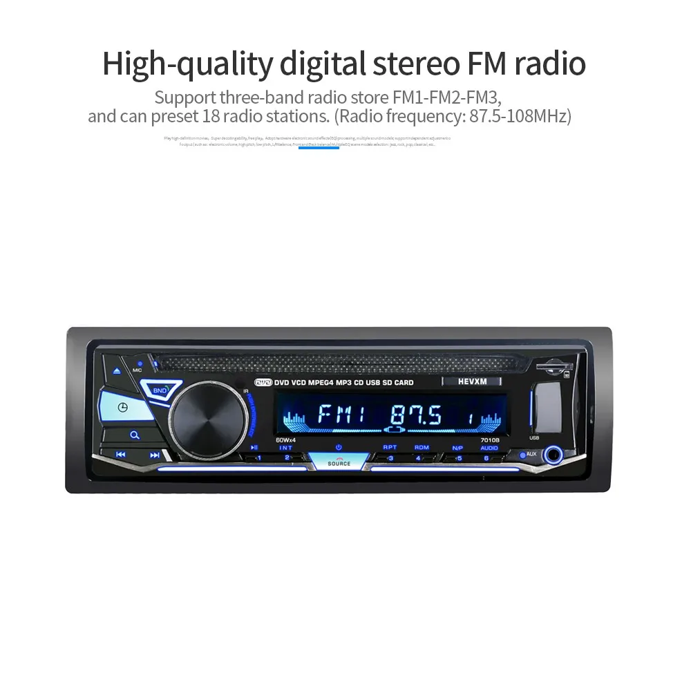 Single Din Car DVD CD MP3 Player BT USB/AUX Audio FM Radio | Автомобили и мотоциклы