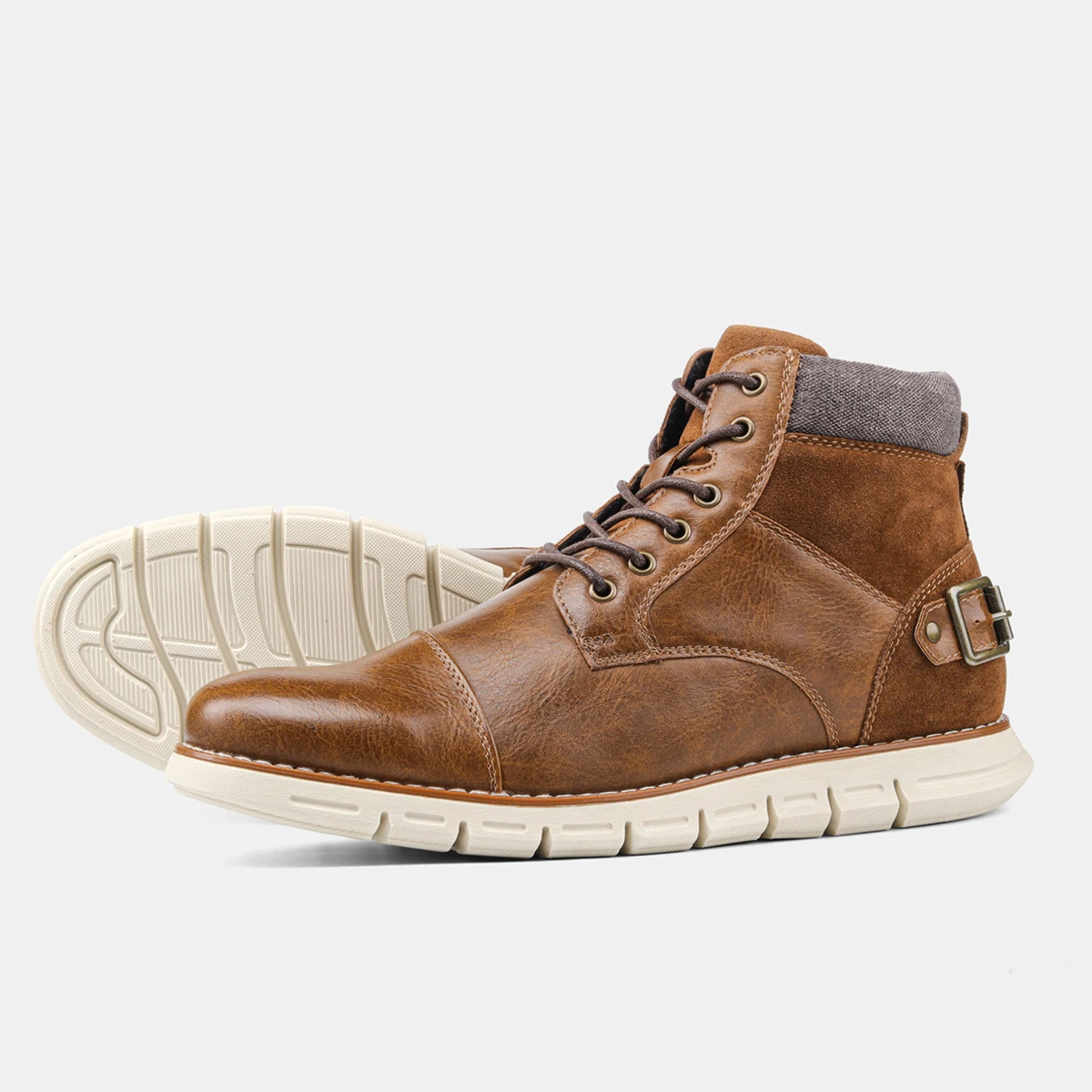 Мужские кожаные кроссовки черные повседневные Ботильоны на молнии 2020 7-13 размера