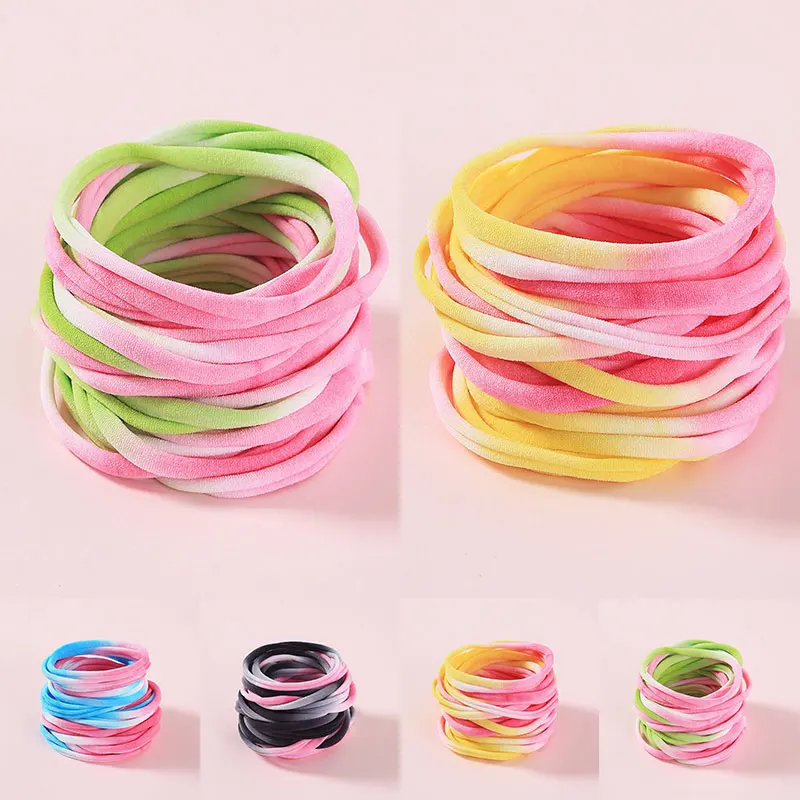 Повязка на голову для новорожденных 10 шт./лот повязка маленьких девочек милая