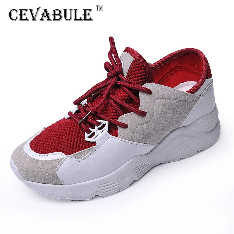 Женские кроссовки CEVABULE на платформе со шнуровкой весну и осень Размеры 35 42