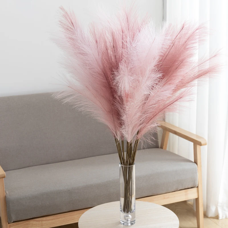 

80cm Long Branch Artificial Reed High Quality Silk Fake Flower Home Living Room Decoration Wedding Party Supplies