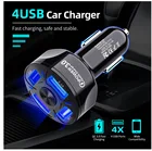 Зарядное устройство для автомобильного прикуривателя, 12-32 В, USB, QC 3,0