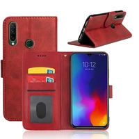 mks flip case for lenovo z6 lite cover luxury wallet pu leather phone case with id card slot