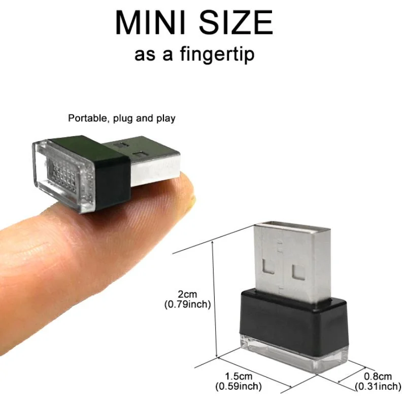 Автомобильный Стайлинг USB атмосферный светодиодный светильник автомобильные