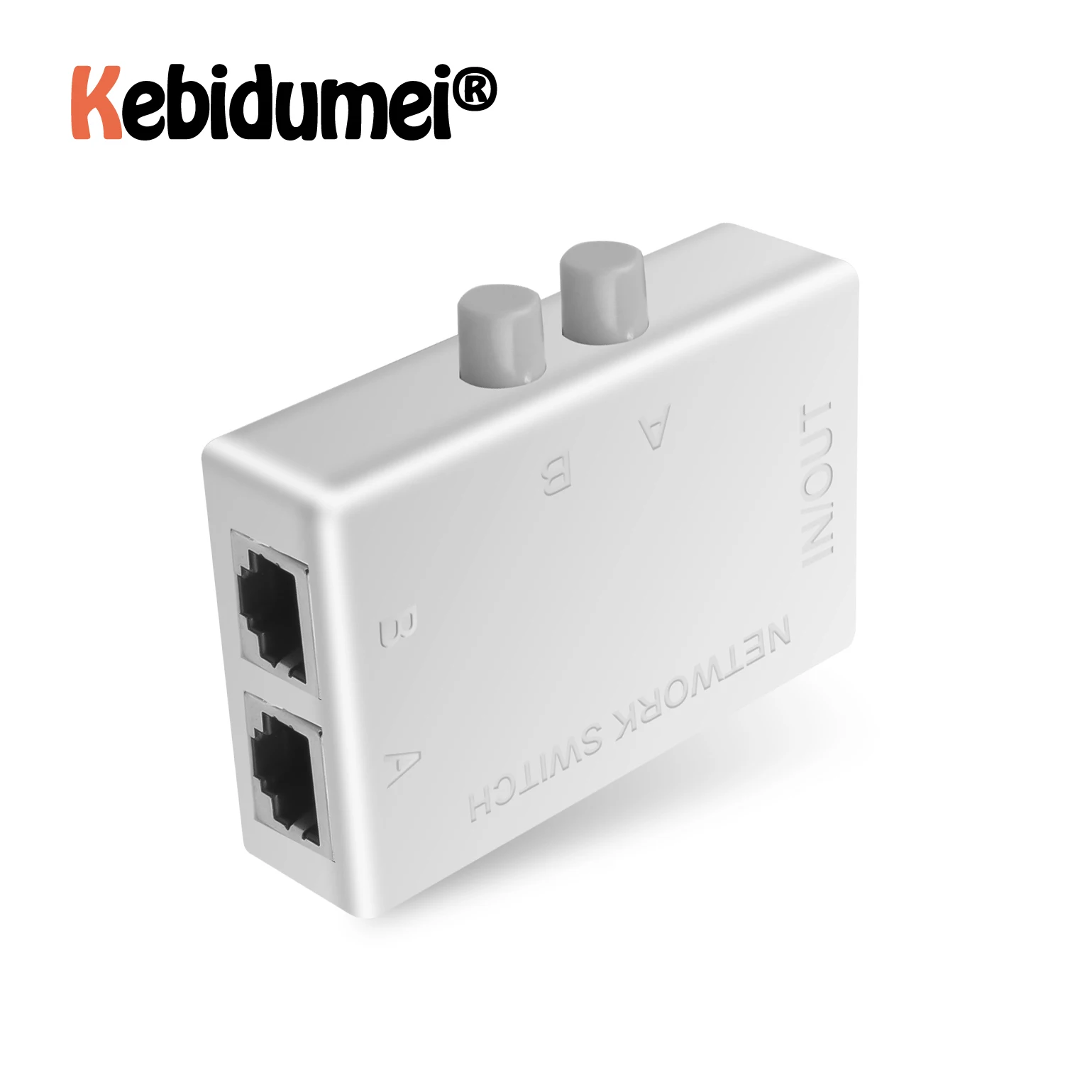 Мини-коннектор RJ45 с 2 портами сетевой кабельный коммутатор Ethernet-адаптер бокс