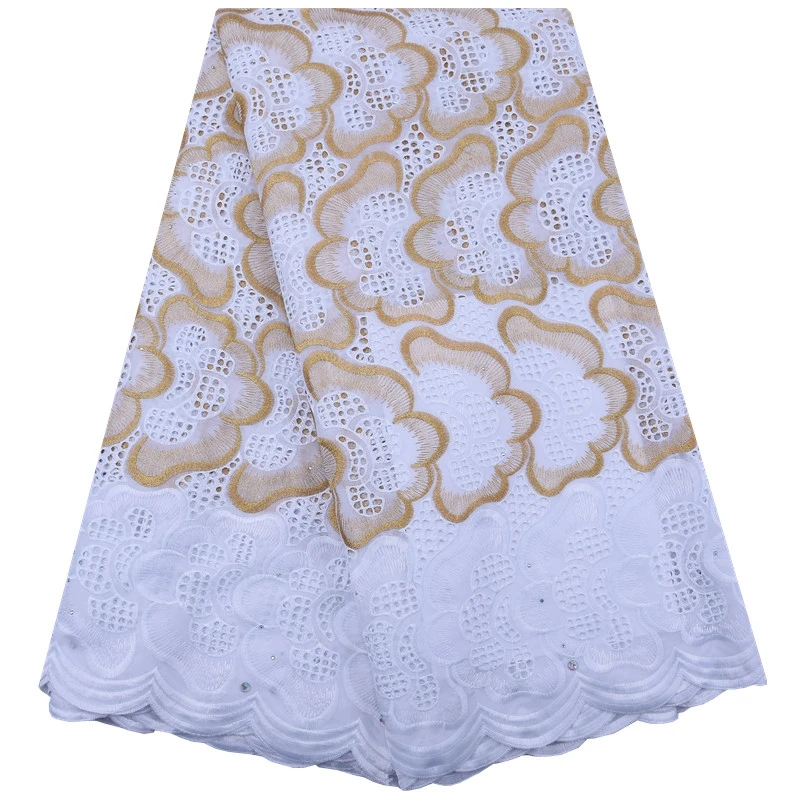

Swiss 100% Cotton Lace Switzerland High Quality embroidery France Nigerian Dry Lace Fabric African Lace For Wedding Party