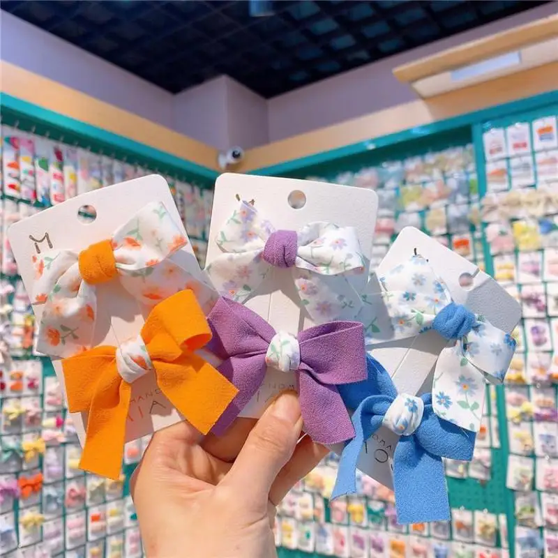 

Bow Hair Pins Girls Butterfly Hair Clips Girls Kids Hair Grips Barrettes Children Hair Styling Tools Ins Bb Clip Hair Wear 2PCS