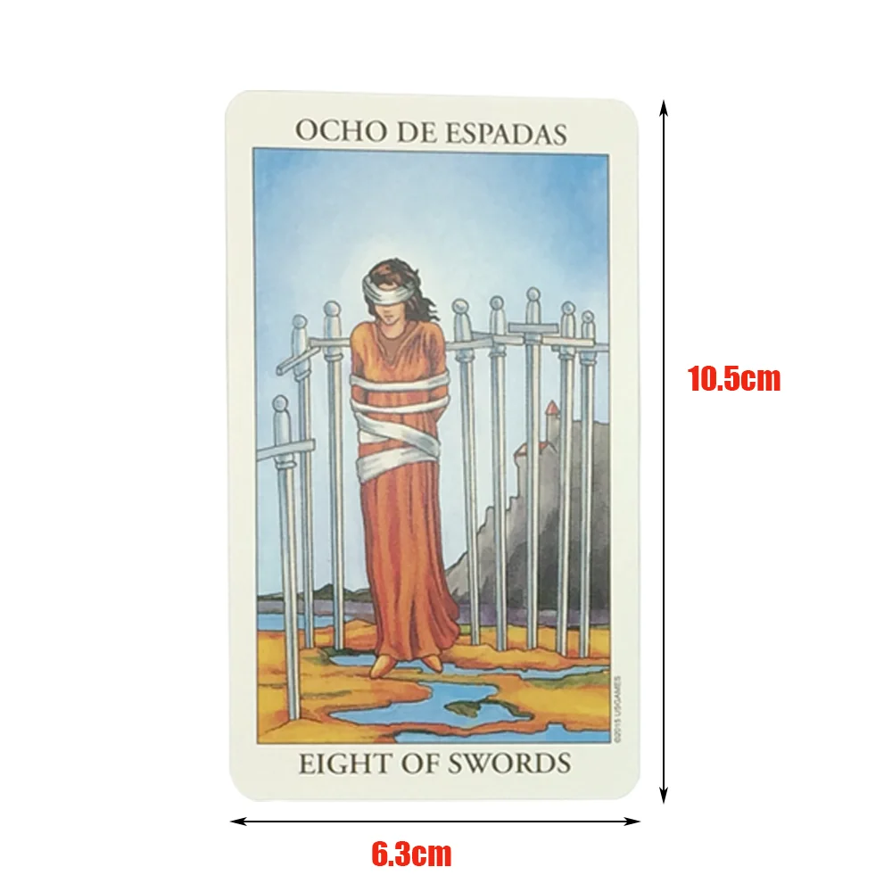 2021 New Tarot Deck Mysterious Divination Spanish Rider Cards Factory Made oracle card Board Game 78Pcs/Set | Спорт и развлечения