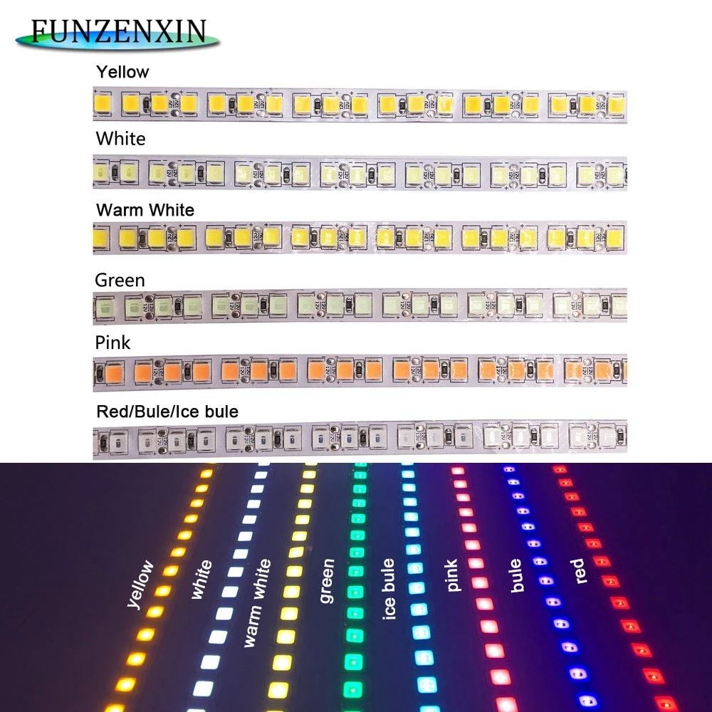 12 В 600Led 5 м 5054 светодиодный светильник диодный подсветка IP30/IP65 водонепроницаемый