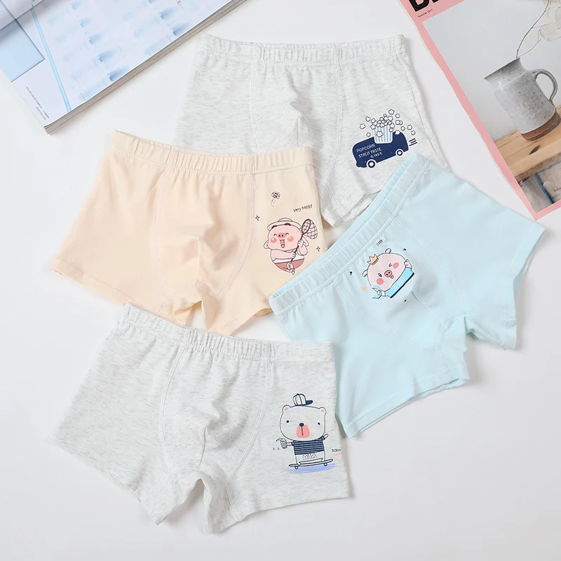 

4 Pcs Per Lot High Quality Cheap Price Children Underwear Cartoon Cute Shorts Soft Underpants Toddler Kids Panties for Boys
