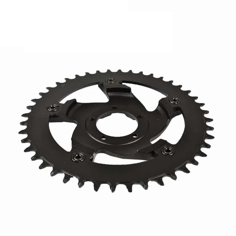Цепное колесо и сменная цепь защитный адаптер 42T зубья цепного кольца для Bafang Bbshd