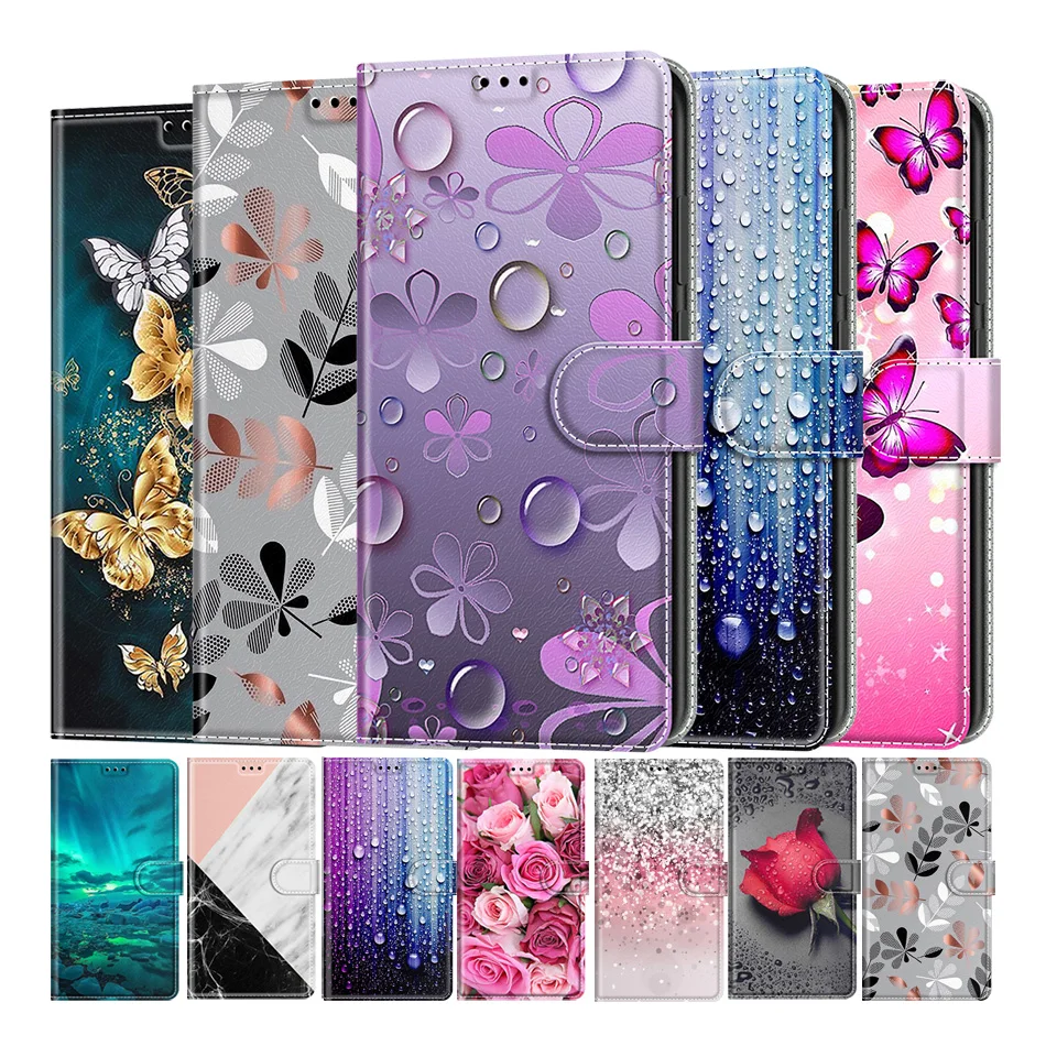 

Card Holder Stand Book Cover For ZTE Blade 20 Smart A3 2019 A5 2020 A7S 2020 A31 A51 A71 L8 Wallet Flip Phone Case Etui