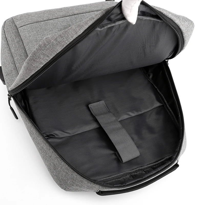 Рюкзак мужской/женский с USB-зарядкой деловой вместительный ранец для компьютера