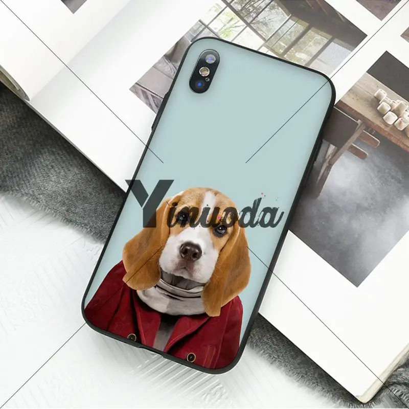 Yinuoda животное портрет Слон Сова Тигр пантера Coque Shell чехол для iPhone X XS MAX 6 6S 7 7plus 8 8Plus