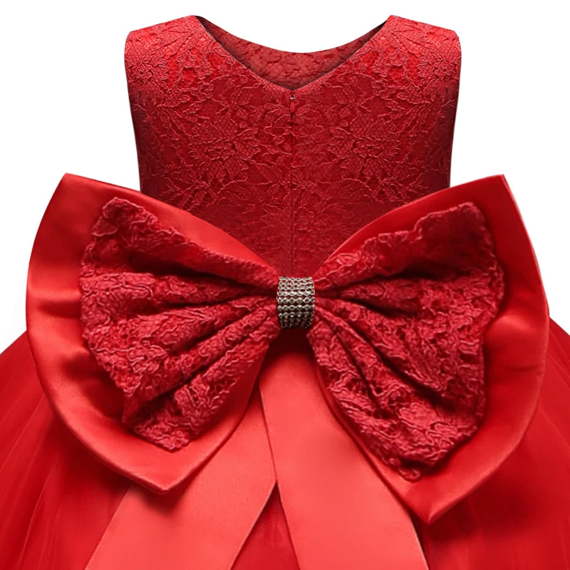 

2020 Fashion Baby Girls Dress Princess Sleeveless Kids Clothing Bow Designed Costume for Birthday Party Wear for Baby Spring
